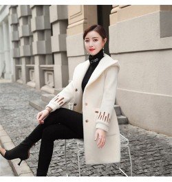 Autumn Winter New Woolen Coat Mid-Length Jackets Women's Mink Outwear Loose Cardigan Female Overwear Woolen Jacket Ladies Top...