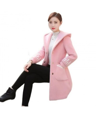 Autumn Winter New Woolen Coat Mid-Length Jackets Women's Mink Outwear Loose Cardigan Female Overwear Woolen Jacket Ladies Top...