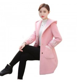 Autumn Winter New Woolen Coat Mid-Length Jackets Women's Mink Outwear Loose Cardigan Female Overwear Woolen Jacket Ladies Top...