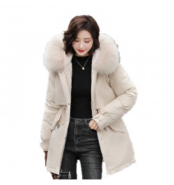 Winter Jackets Women Parka Fashion Long Coat Wool Liner Zip Up Hooded Parkas Slim Fur Collar Thick Warm Snow Wear Padded $73....