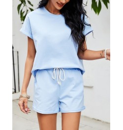 Summer Women's Suit Two Pieces Tracksuit Short Sleeve Sports Suits Women 2023 Casual Tracksuits Elastic Waist Lady short Sets...