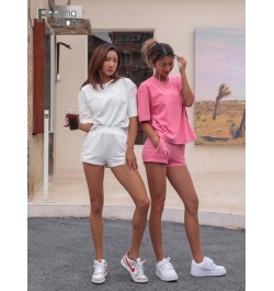 Summer Women's Suit Two Pieces Tracksuit Short Sleeve Sports Suits Women 2023 Casual Tracksuits Elastic Waist Lady short Sets...