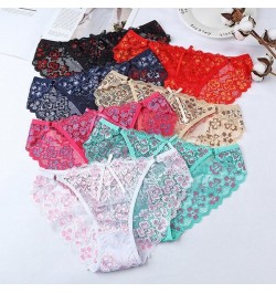 Sexy Lace Panties G String Ice Silk Seamless Thongs Women Low Waist Transparent Floral Panties Cotton Thong Briefs Underwear ...