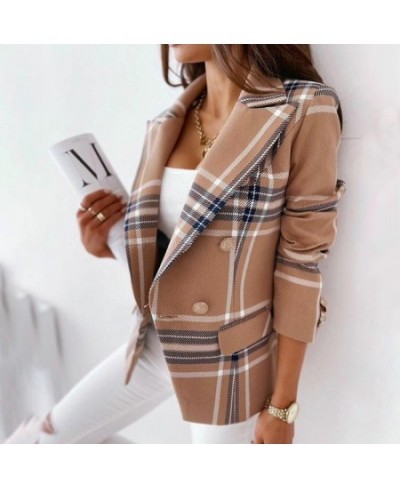 Herfst Office Lady Elegante Effen Blazer Jassen Mode Turn-Down Kraag Vrouwen Bovenkleding Lente Casual Eenvoudige Lange Mouwe...