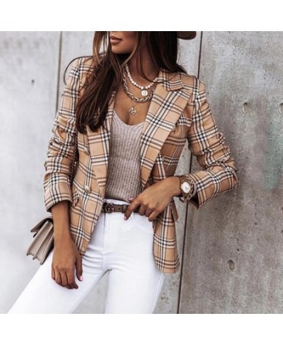 Herfst Office Lady Elegante Effen Blazer Jassen Mode Turn-Down Kraag Vrouwen Bovenkleding Lente Casual Eenvoudige Lange Mouwe...