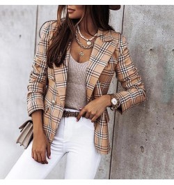 Herfst Office Lady Elegante Effen Blazer Jassen Mode Turn-Down Kraag Vrouwen Bovenkleding Lente Casual Eenvoudige Lange Mouwe...