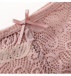 Women Briefs Sexy Full Lace Cross Laced Panties Hollow Out Low-waist Female Shorts Soft Solid Color Breathable Underwear $11....