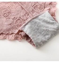 Women Briefs Sexy Full Lace Cross Laced Panties Hollow Out Low-waist Female Shorts Soft Solid Color Breathable Underwear $11....