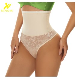 Body Shaper Thong Panties Women Shapewear Thong for Tummy Control Mid Waist Shaper Wear Thong Underwear $20.62 - Underwear