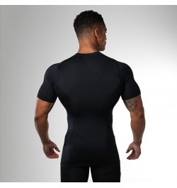 Summer Gym Mens Quick Dry Shirt Sport T Shirt Running Shirt Men Workout Tees Fitness Tights Tops Short Sleeve T-shirt Clothes...