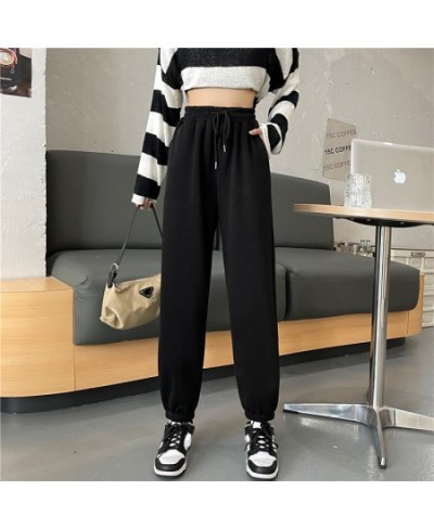 Sporty Harem Pants Women Bind Feet Baggy Students Solid Leisure All-match Fashion Ins Ulzzang Ankle-length Young Girls Jogger...