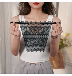 New Sexy Women Lace Anti-Glare Lining Adjustable Insert Bra To Cover The Chest Tube Tops Wrap Corset $12.87 - Underwear