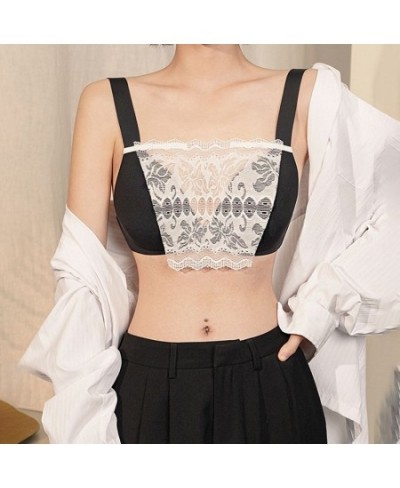 New Sexy Women Lace Anti-Glare Lining Adjustable Insert Bra To Cover The Chest Tube Tops Wrap Corset $12.87 - Underwear