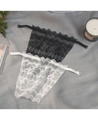 New Sexy Women Lace Anti-Glare Lining Adjustable Insert Bra To Cover The Chest Tube Tops Wrap Corset $12.87 - Underwear