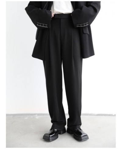 Simple Casual Women Twill Suit Pants Wide Leg Pants Straight Floor Pants Office Ladies Female Trousers $82.46 - Bottoms