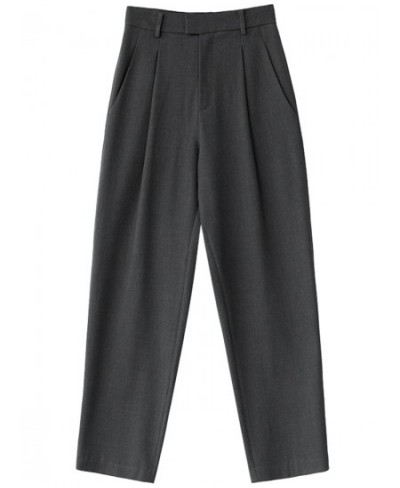 Simple Casual Women Twill Suit Pants Wide Leg Pants Straight Floor Pants Office Ladies Female Trousers $82.46 - Bottoms