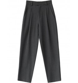 Simple Casual Women Twill Suit Pants Wide Leg Pants Straight Floor Pants Office Ladies Female Trousers $82.46 - Bottoms