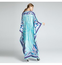 2023 Bohemian Plus Size Dress O-neck Batwing Sleeve Maxi Dress Women Geometric print New Fashion Kaftan Dress With Belt $95.0...