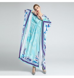 2023 Bohemian Plus Size Dress O-neck Batwing Sleeve Maxi Dress Women Geometric print New Fashion Kaftan Dress With Belt $95.0...