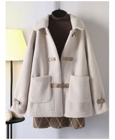 Dress Sets Women Autumn Winter Suits Women's Foreign Style Lamb Wool Coat Plaid Skirt Three-piece Trendy Preppy Style Office ...