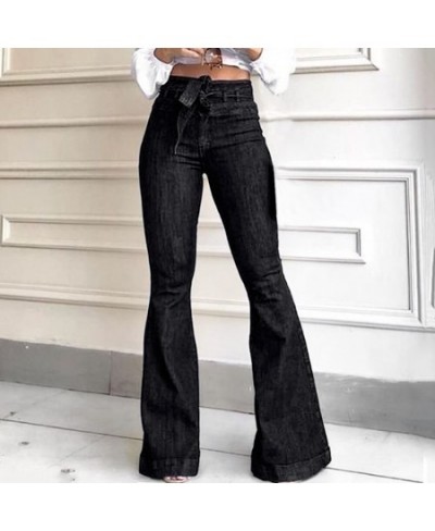 High Waist Bellbottom Jeans Streetwear Fashion Blue Jeans Femme Push Up Slim Denim Pants Women Black Sexy Flare Jeans 2022 $4...