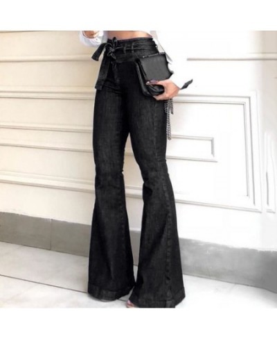 High Waist Bellbottom Jeans Streetwear Fashion Blue Jeans Femme Push Up Slim Denim Pants Women Black Sexy Flare Jeans 2022 $4...