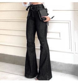 High Waist Bellbottom Jeans Streetwear Fashion Blue Jeans Femme Push Up Slim Denim Pants Women Black Sexy Flare Jeans 2022 $4...