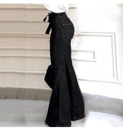 High Waist Bellbottom Jeans Streetwear Fashion Blue Jeans Femme Push Up Slim Denim Pants Women Black Sexy Flare Jeans 2022 $4...