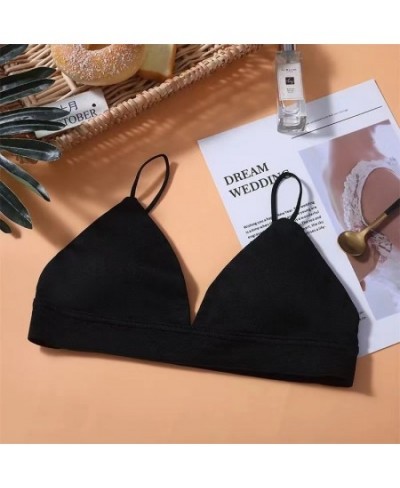 New Women Cotton Bra French Japan Triangle Tube Top Sexy Seamless Bras Camisole Wireless Backless Lingerie Bralette $16.14 - ...