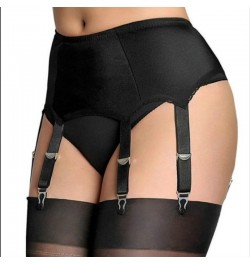 Women's Garter Belt with 6 Straps Metal Clips Plain Sexy Suspender Belt for Stockings Bridal Lace Sexy Lingerie Plus Size $25...