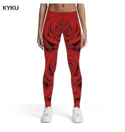 Flower Leggings Women Flowers Elastic Pattern Sexy Colorful Spandex Womens Leggings Pants Casual Slim Funky Ladies $22.81 - B...