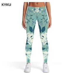 Flower Leggings Women Flowers Elastic Pattern Sexy Colorful Spandex Womens Leggings Pants Casual Slim Funky Ladies $22.81 - B...