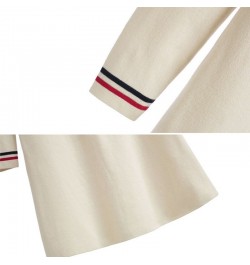 Vintage Striped Mini A-Line Knitted Sweater Dress Women Korean Lapel Ruffles Long Sleeve Party Dress Elegant Vestidos Robe $4...