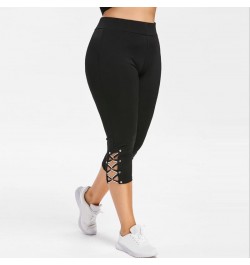 New Style Legging Women High Waist Cropped Trousers Pants Elastic Fashion Slim Leggings Short Leggings Summer Breeches $28.27...