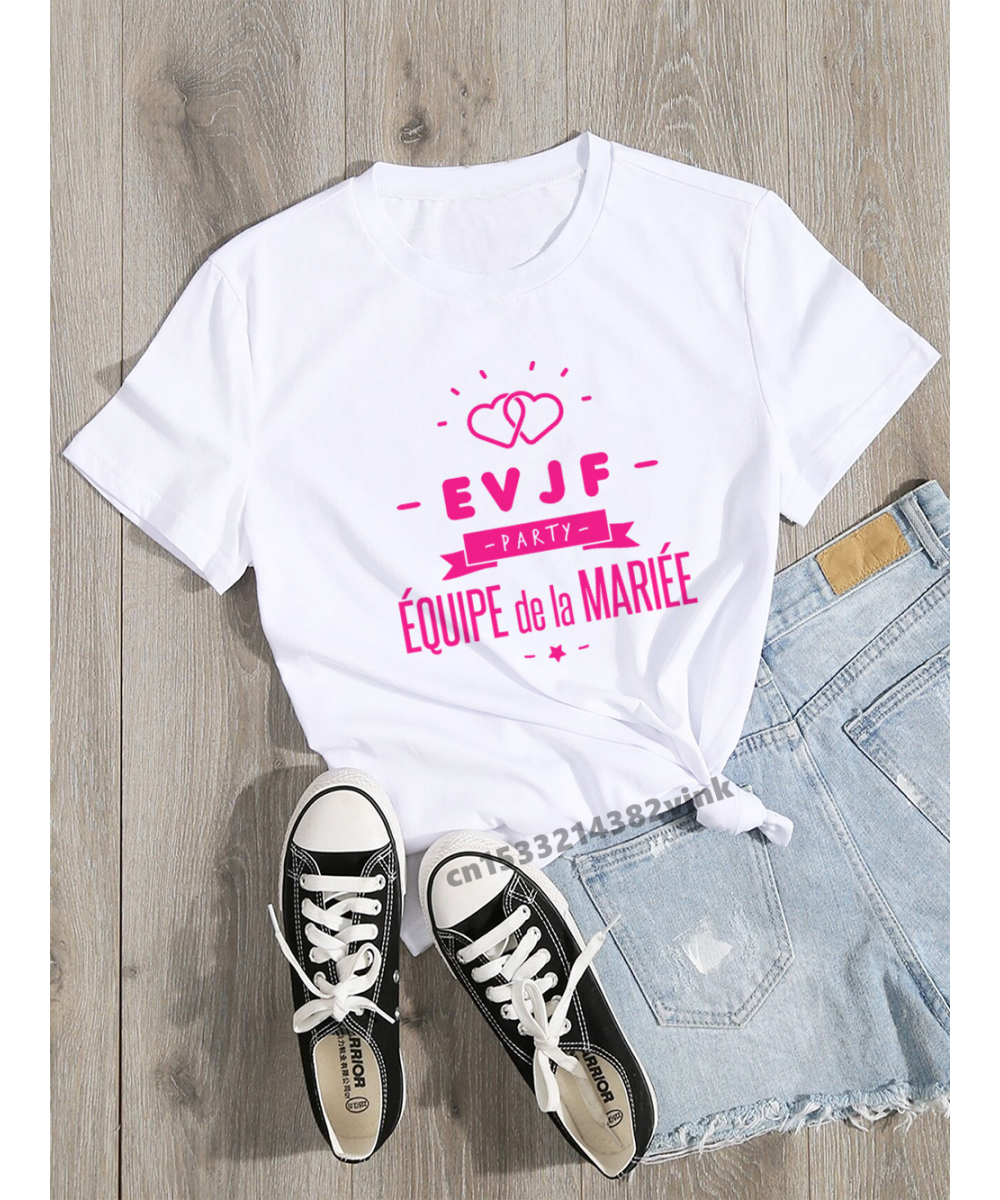 Party Team Bride Bachelorette Wedding Party Women Tee Shirt Casual ladies basic O-collar Pink Short Sleeved T-shirt $22.12 - ...