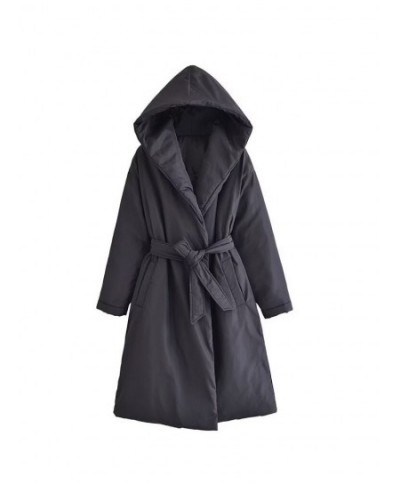 New Short Winter Parkas Women Casual Warm Down Cotton Hooded Jacket Female Casual Loose Outwear A Belt Cotton-padded Coat $11...