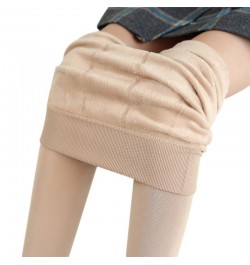 Women Winter Warm High Waist Stretchy Solid Fleece Leggins Skinny Thermal Pant High Elastic Velvet Slim Legging $20.05 - Bottoms