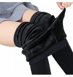 Women Winter Warm High Waist Stretchy Solid Fleece Leggins Skinny Thermal Pant High Elastic Velvet Slim Legging $20.05 - Bottoms