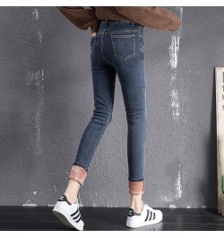 Women High Waist Warm Thickening Jeans Winter Fleece Denim Pencil Pants Y2K Skinny Stretch Velvet Jean Mujer Denim Trousers $...