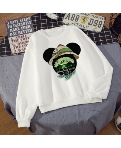 2023 Hipster Women Sweatshirt Mickey Mouse Castle Head Print Winter Funny Harajuku Style Cartoon Aesthetic Pullover $25.03 - ...