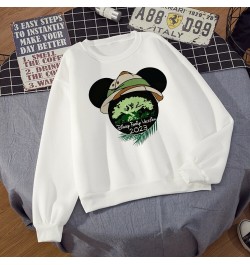 2023 Hipster Women Sweatshirt Mickey Mouse Castle Head Print Winter Funny Harajuku Style Cartoon Aesthetic Pullover $25.03 - ...