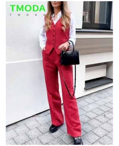 2022 Women Elegant Streetwear Sleeveless Short Suit Vest Female Vintage Slim V-Neck Single Breasted Blazer Waistcoat $35.05 -...