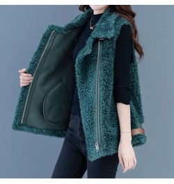 2023 Female New Autumn Winter Fashion Outer Wear Waistcoat Imitation Fur Coat Women European Station Lamb Hair Vest Jacket A8...