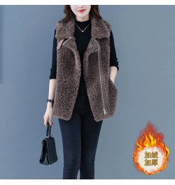 2023 Female New Autumn Winter Fashion Outer Wear Waistcoat Imitation Fur Coat Women European Station Lamb Hair Vest Jacket A8...