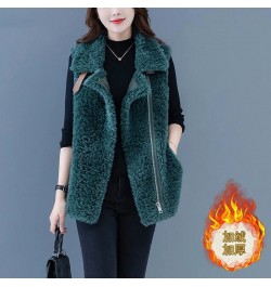 2023 Female New Autumn Winter Fashion Outer Wear Waistcoat Imitation Fur Coat Women European Station Lamb Hair Vest Jacket A8...