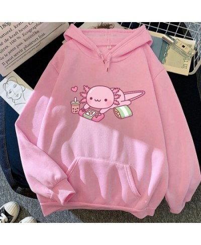 Funny Cute Axolotl Relax Gamer Hoodie Winter Women Hoodies Spring/Autumn Unisex Sweatshirt Harajuku Sudaderas for Birthday Gi...