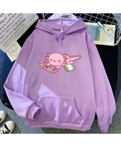 Funny Cute Axolotl Relax Gamer Hoodie Winter Women Hoodies Spring/Autumn Unisex Sweatshirt Harajuku Sudaderas for Birthday Gi...