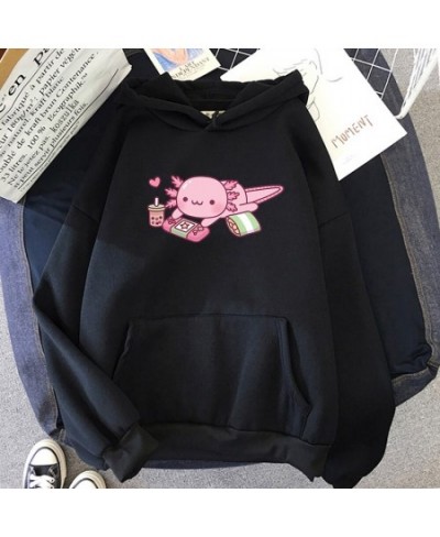 Funny Cute Axolotl Relax Gamer Hoodie Winter Women Hoodies Spring/Autumn Unisex Sweatshirt Harajuku Sudaderas for Birthday Gi...