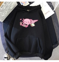 Funny Cute Axolotl Relax Gamer Hoodie Winter Women Hoodies Spring/Autumn Unisex Sweatshirt Harajuku Sudaderas for Birthday Gi...