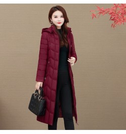 X-Long Women's Parkas Hooded Slim Zipper Pockets Ladies Casual Winter Jacket Solid Outerwear Quilted Overcoat Female $77.15 -...